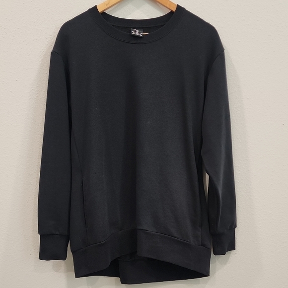 Nike Black Crew Neck Sweatshirt with Sleeve Text - Picture 4 of 7